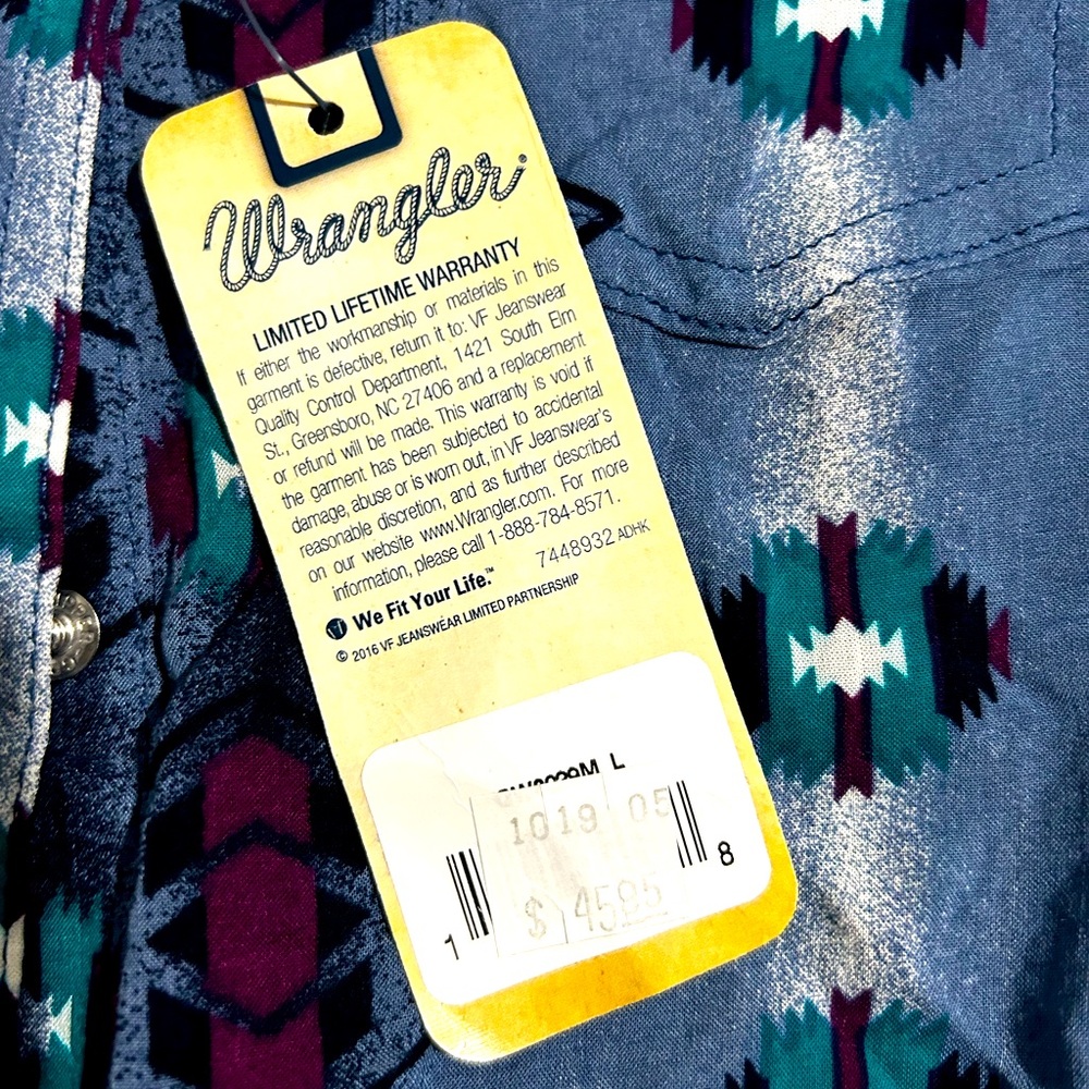 Wrangler girls western top BNWT